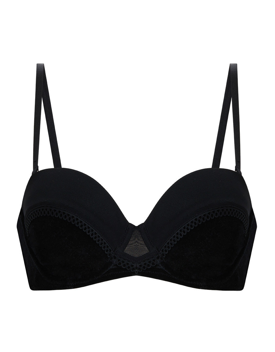 Black Velvet Multiway Bra