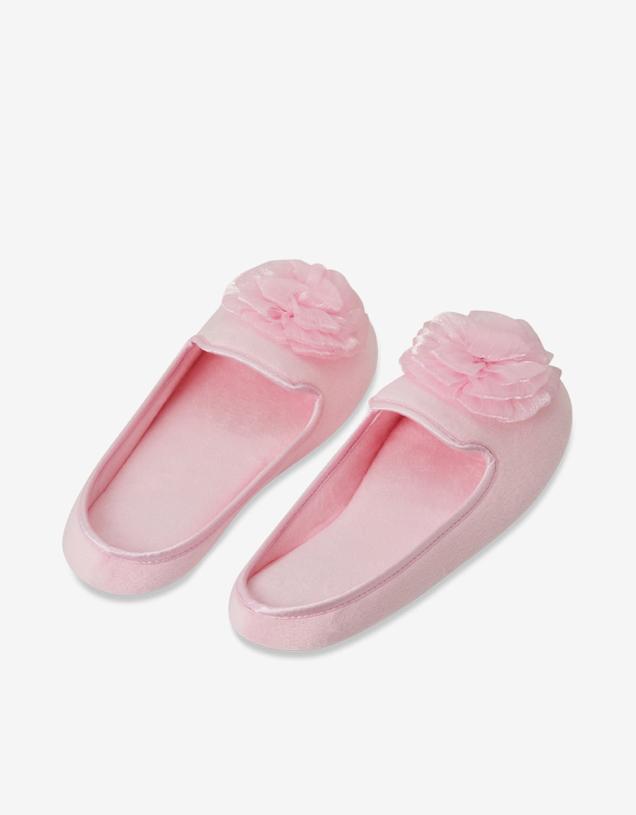 Pink Closed Toe Slippers