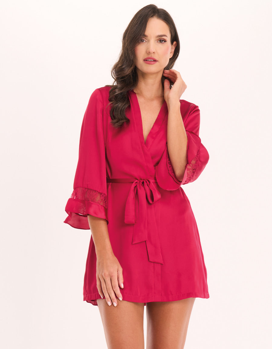 Satin Short Robe