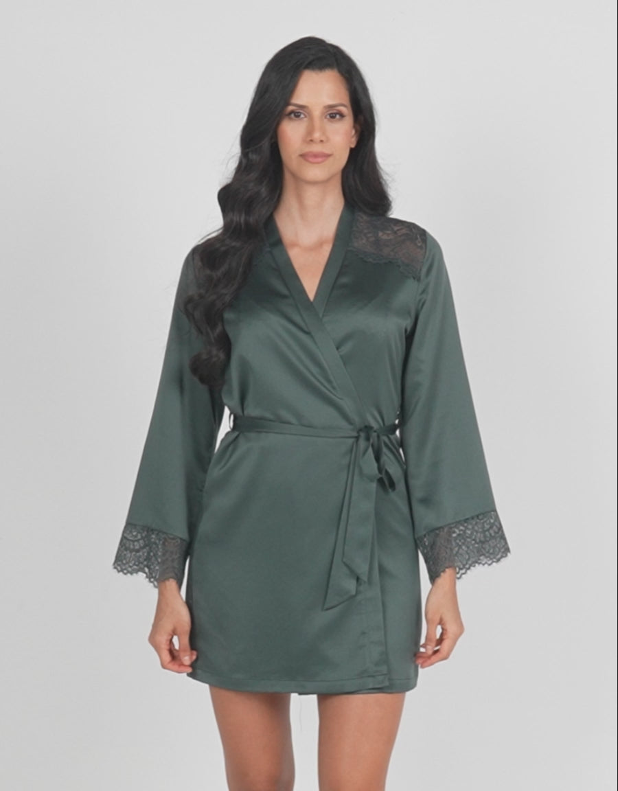 Satin Short Dress