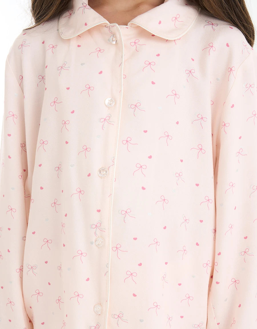 Heart Print Pajama Set