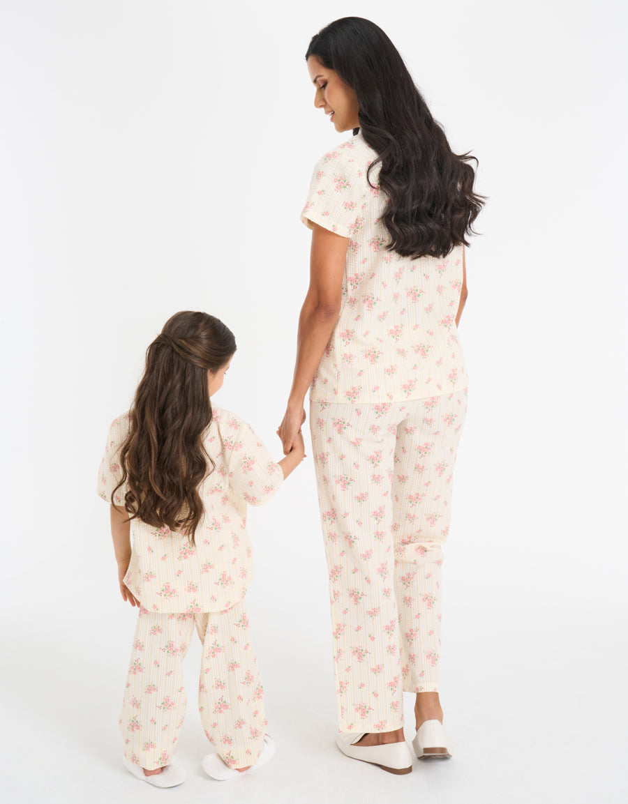 Floral Print Pajama Set