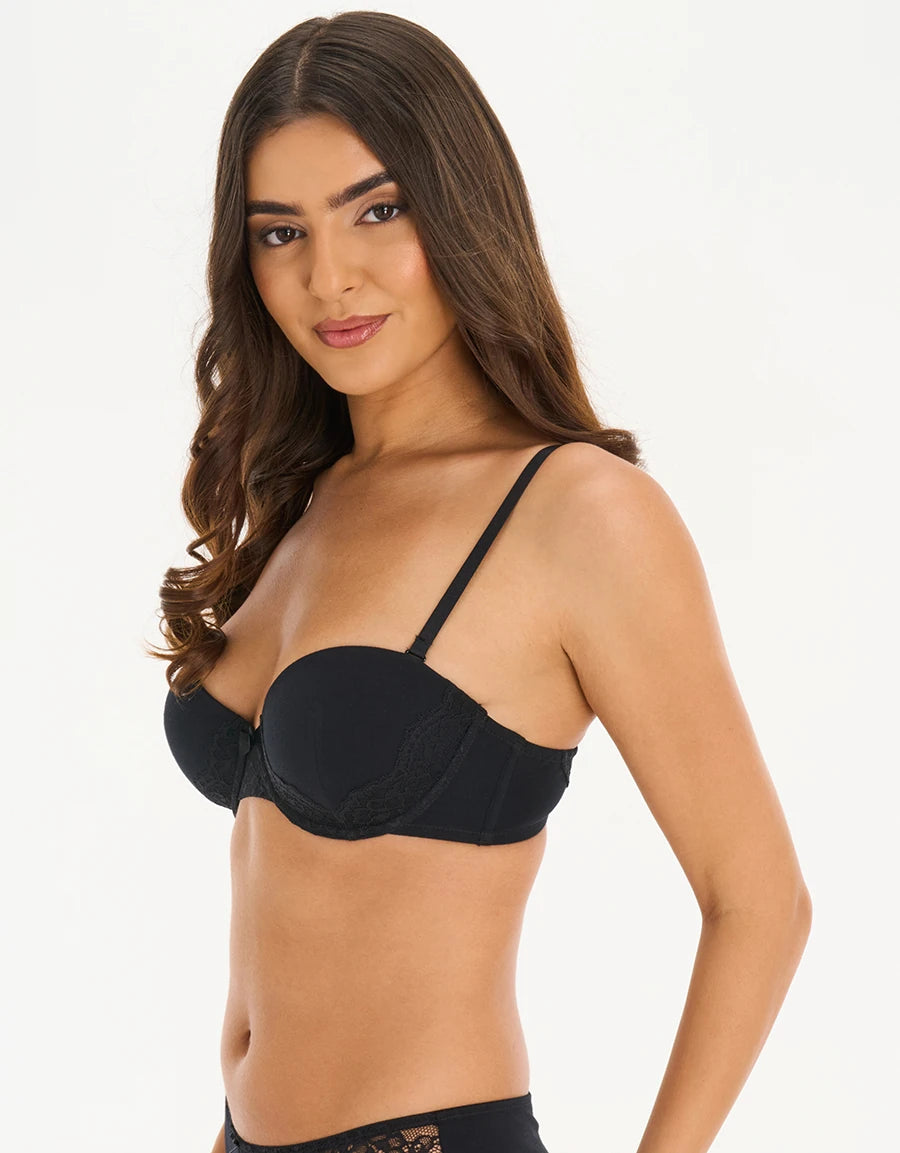 Lace-Trim Multiway Bra