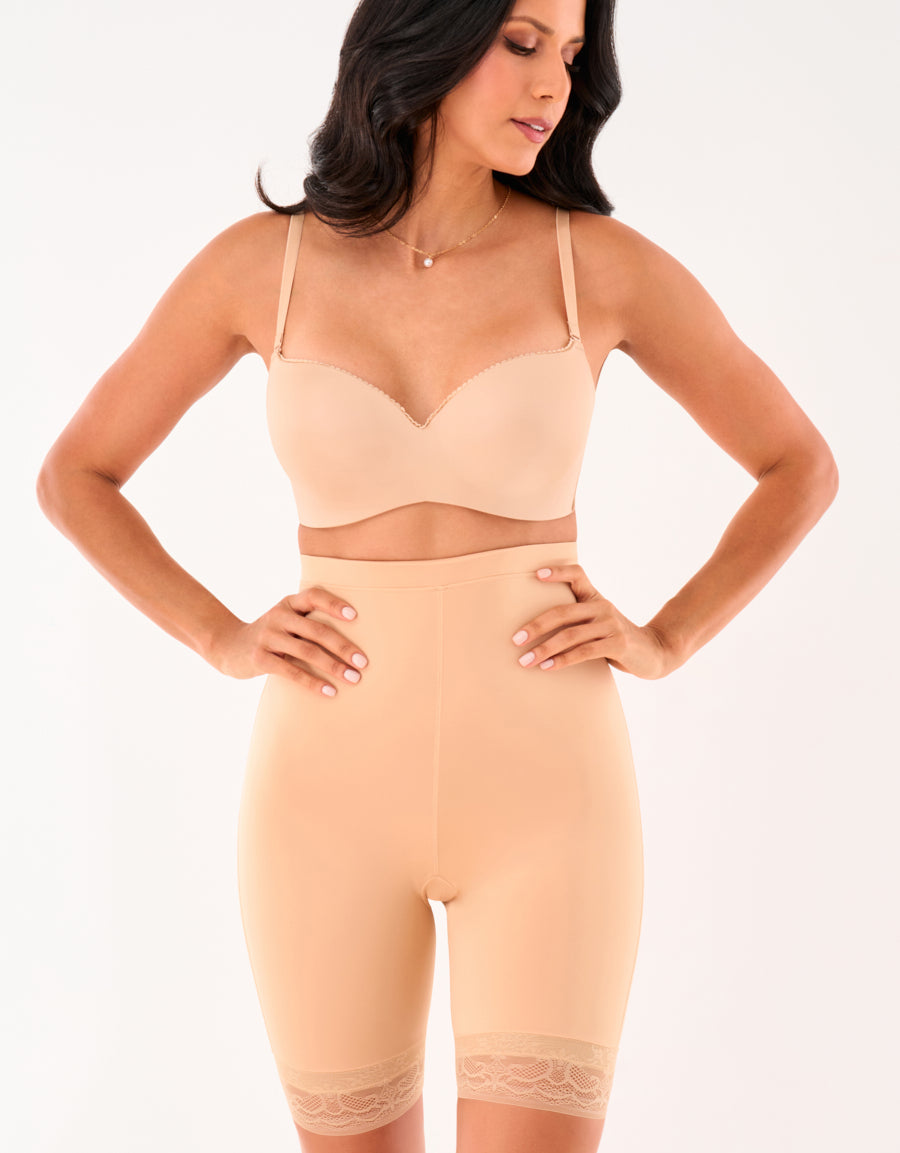 مشد بخصر عالي وأرجل طويلة