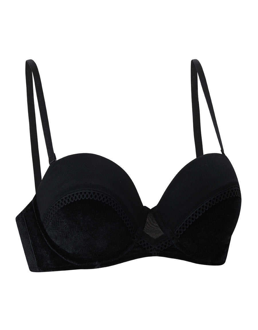 Black Velvet Multiway Bra