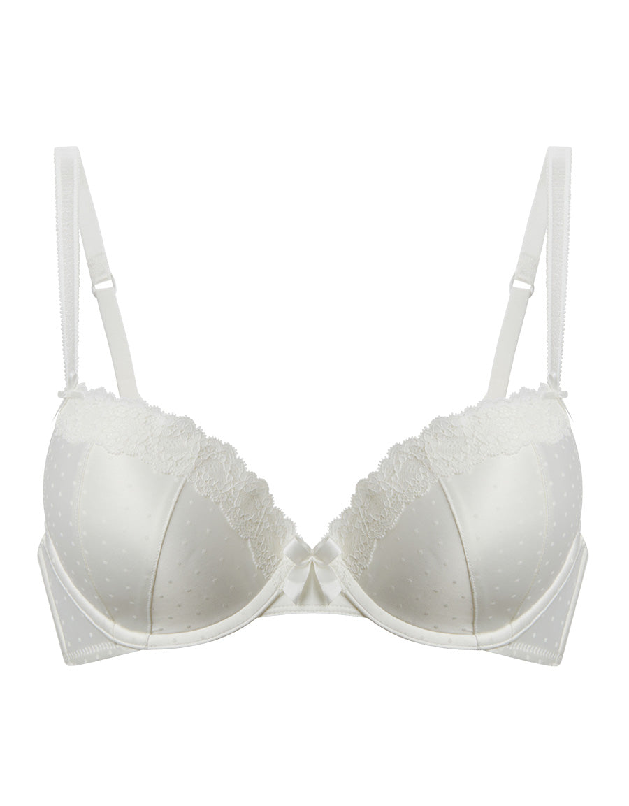 Satin Push-Up Plunge Bra