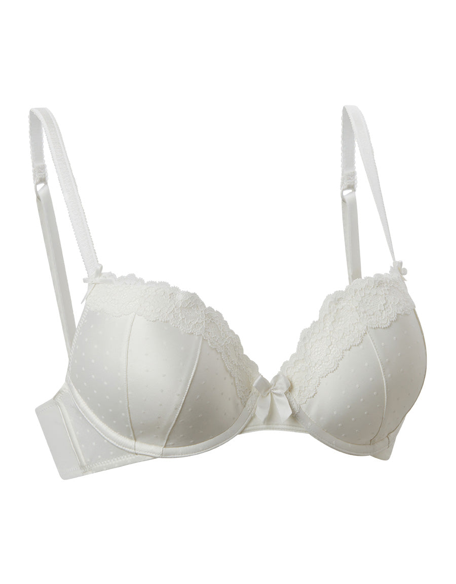 Satin Push-Up Plunge Bra