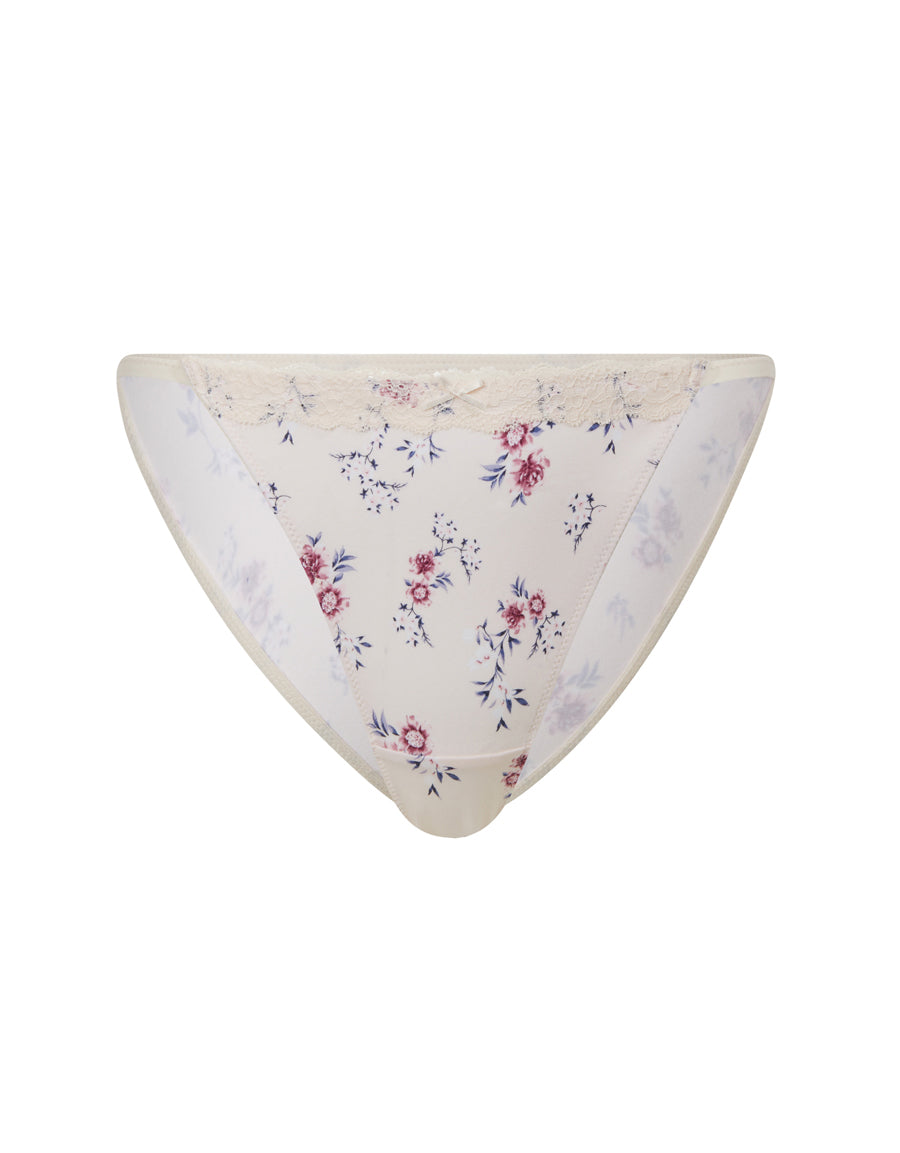 Multicolor Floral Print Tanga