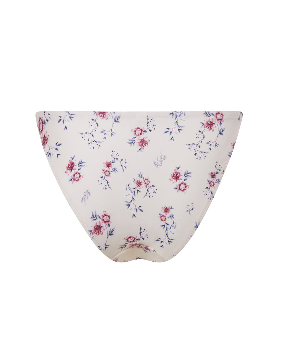 Multicolor Floral Print Tanga