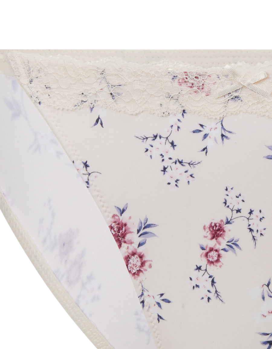 Multicolor Floral Print Tanga