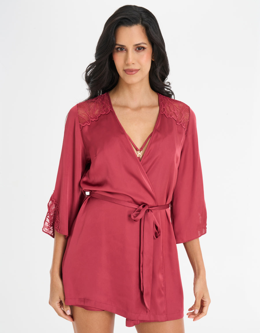 Satin Short Robe