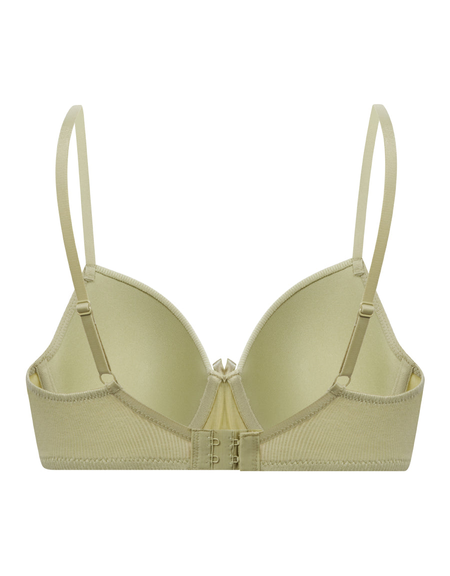 Ribbed Balconette Bra