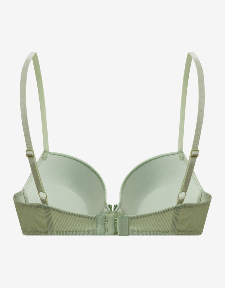 Green Plunge Push-Up Bra