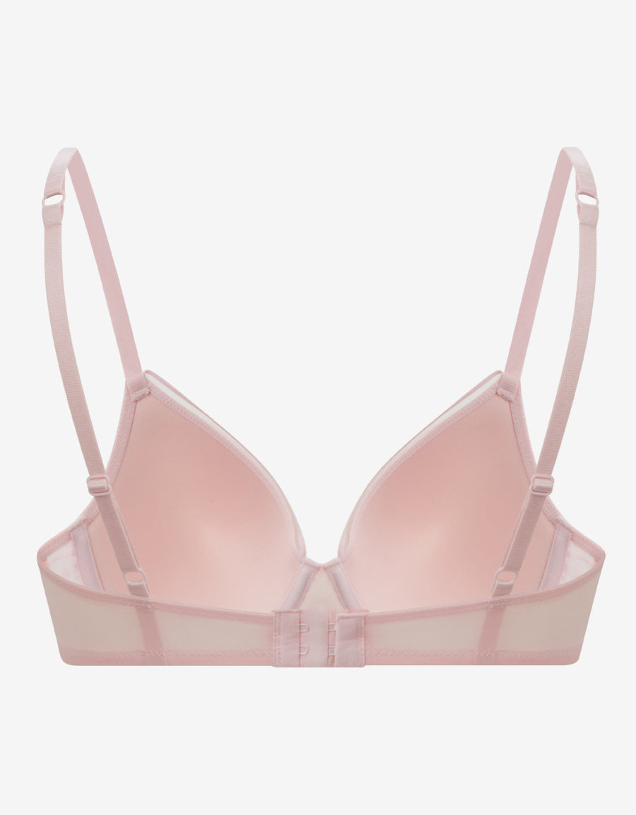 Mesh Lightly Padded Balconette Bra