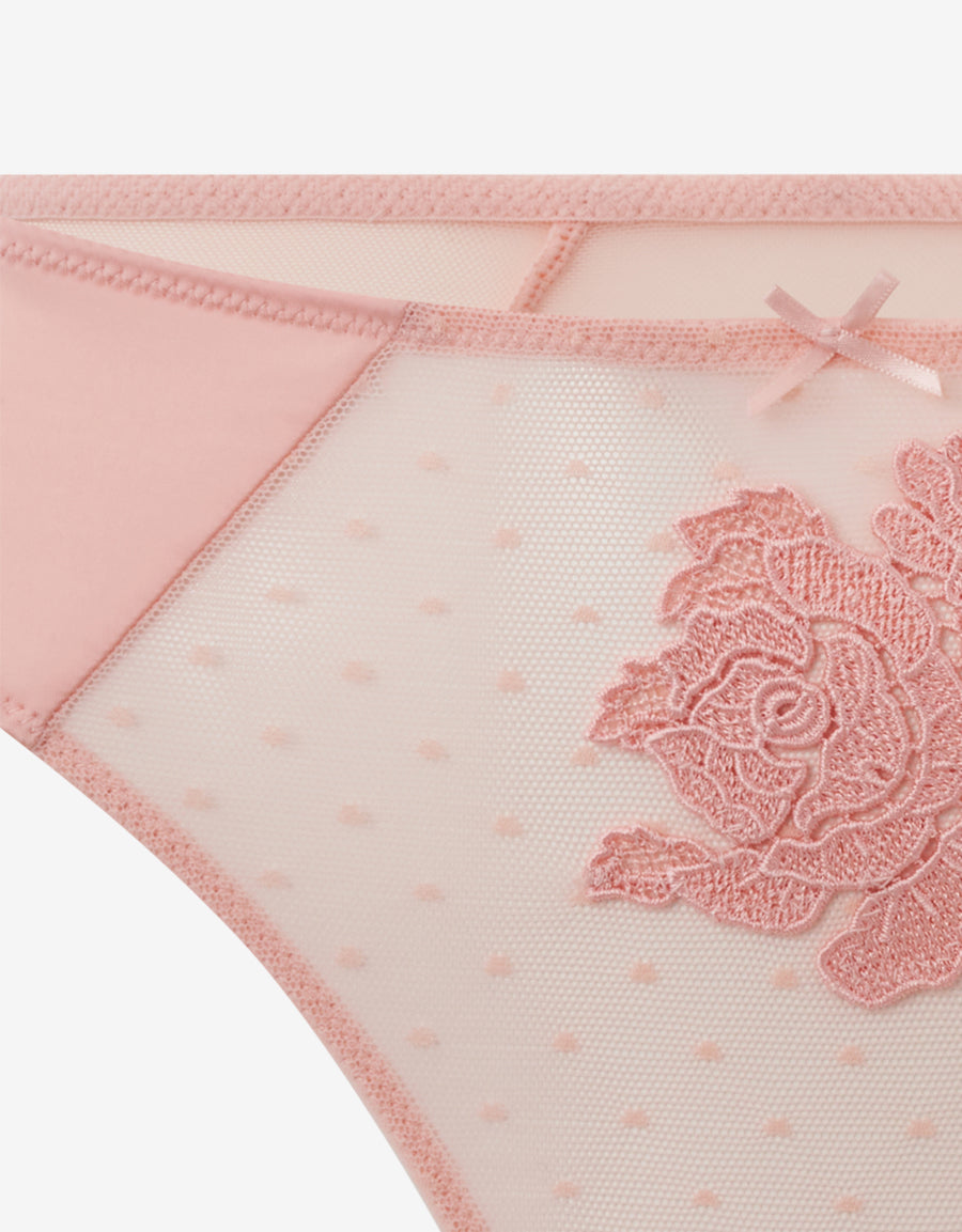 Embroidery Thong
