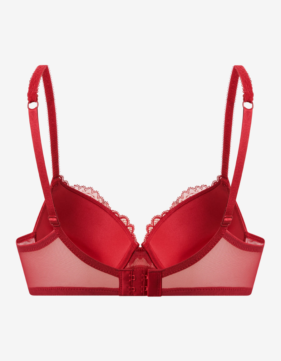 Lace Plunge Push-Up Bra