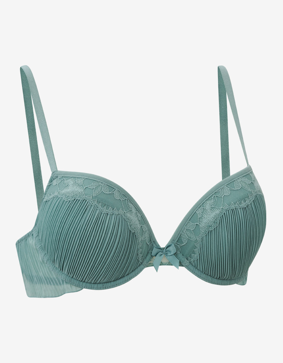 Chiffon Plunge Push-Up Bra