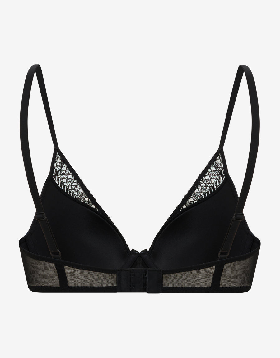 Embroidery Plunge Bra