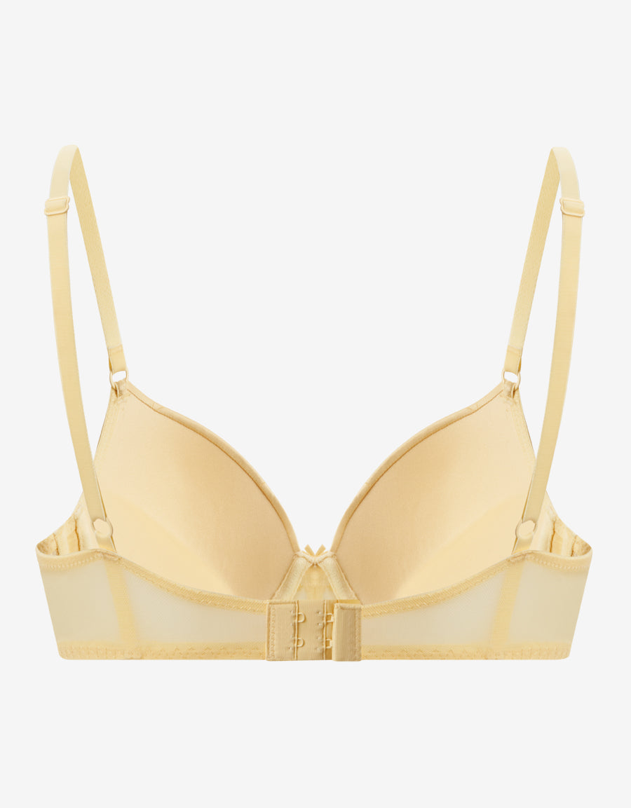 Yellow Plunge Push-Up Bra