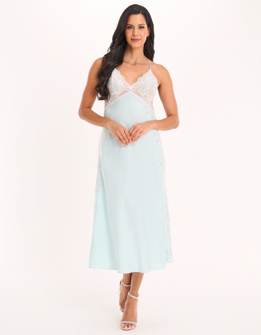 Satin Long Dress