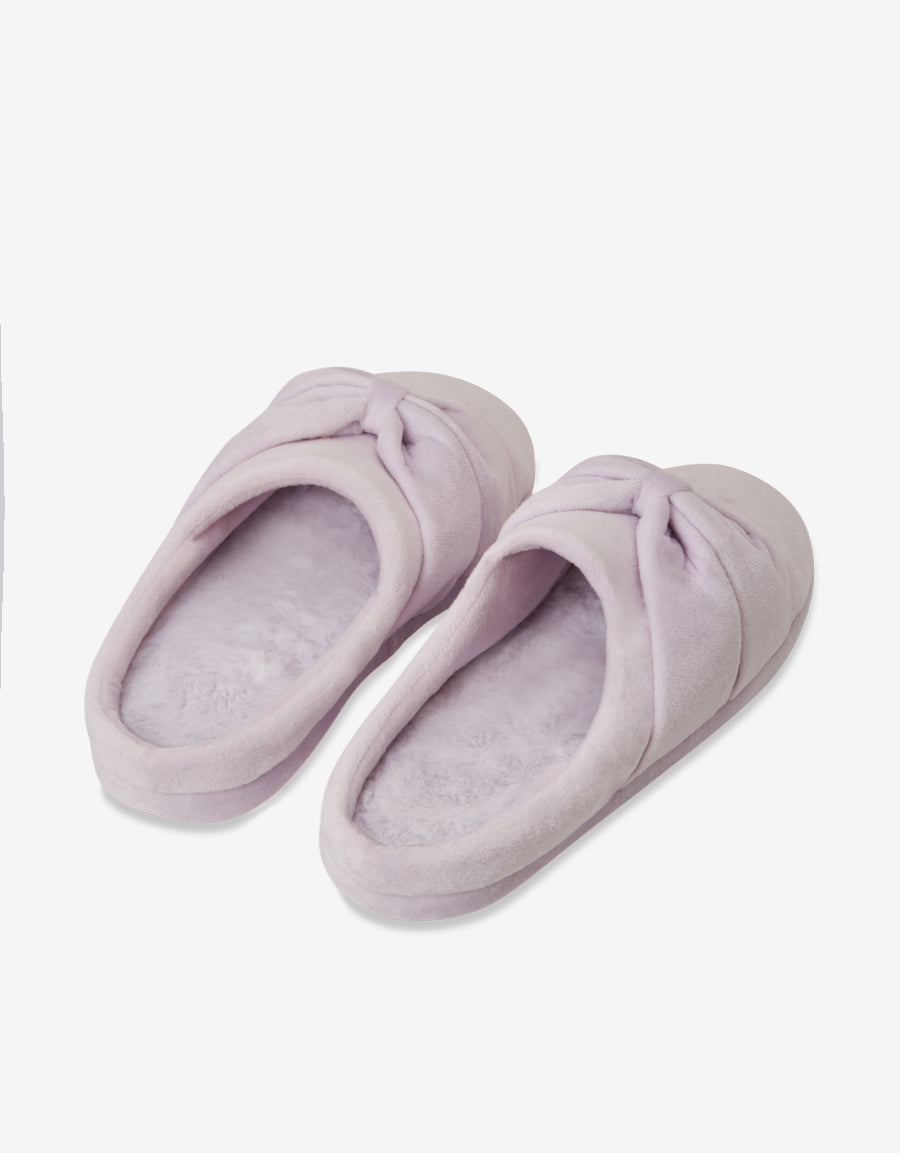 Lilac Closed Toe Slippers
