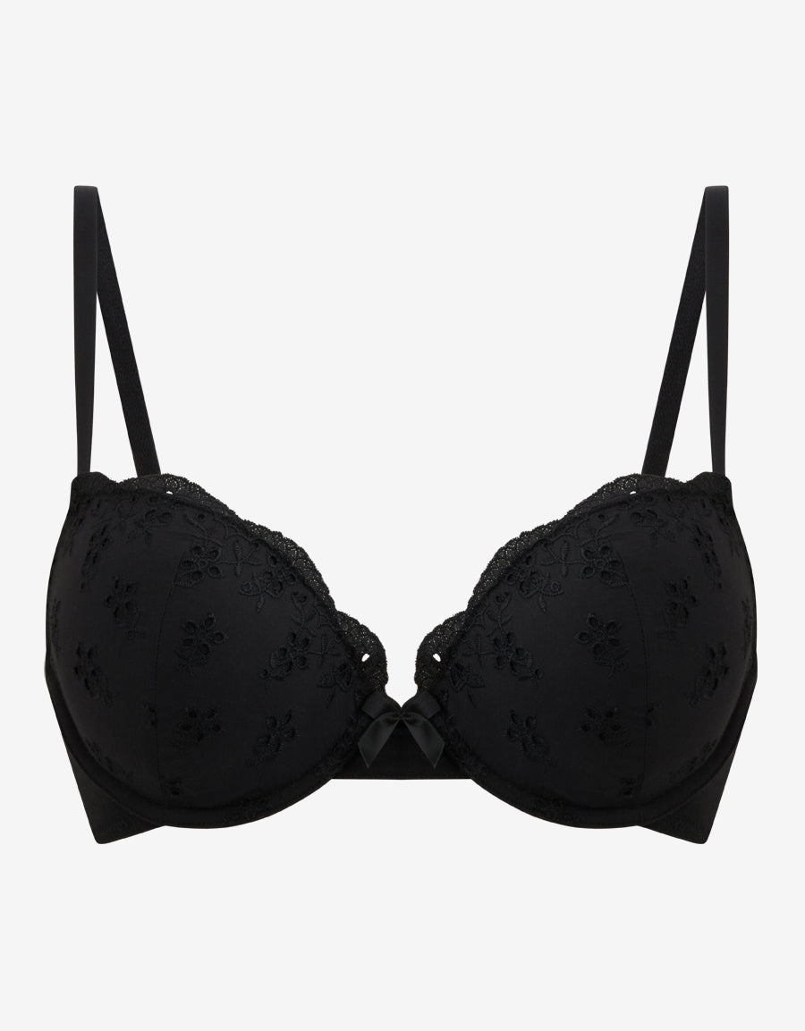 Cotton Plunge Bra