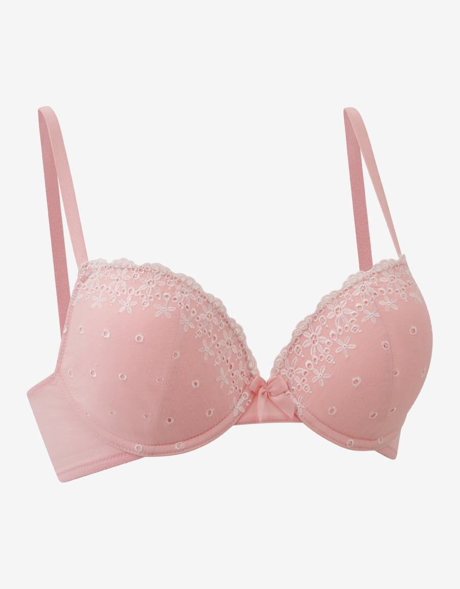 Cotton Plunge Bra