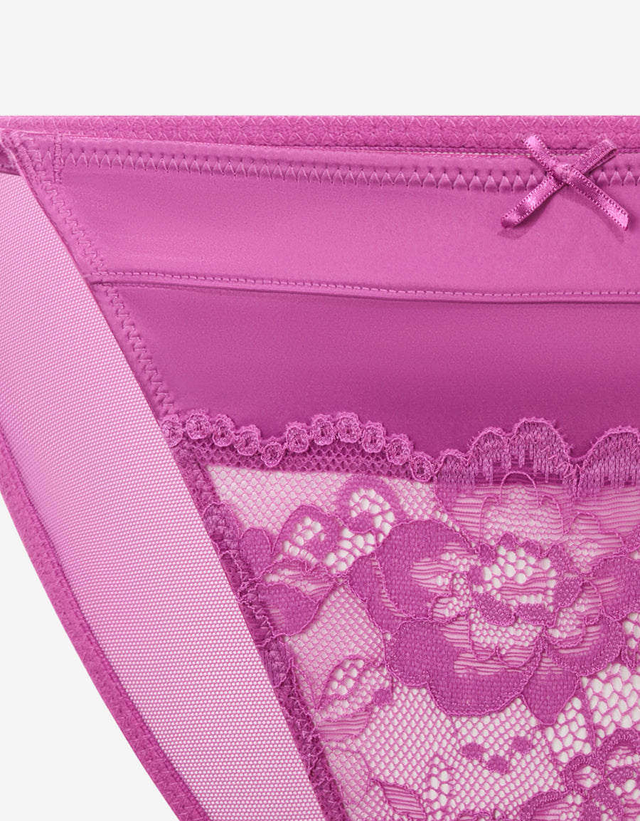 Mue Satin And Lace Tanga