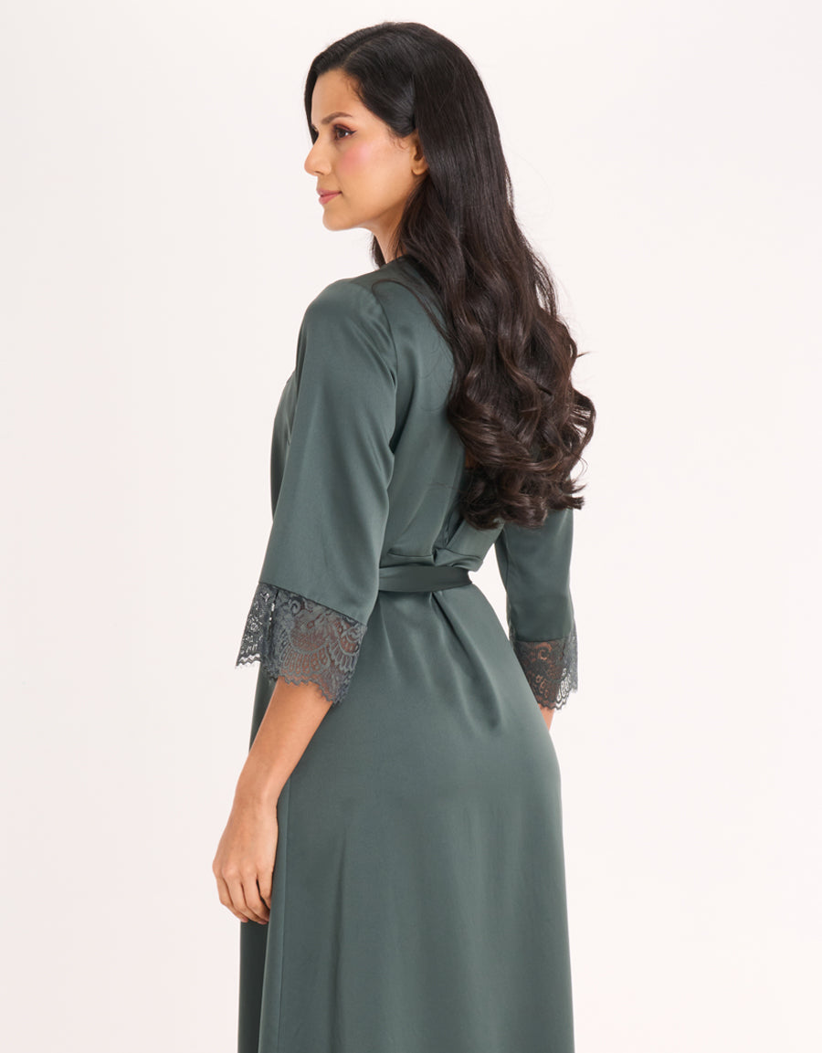 Satin Long Robe