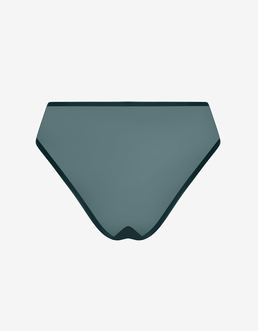 Satin And Embroidery Tanga