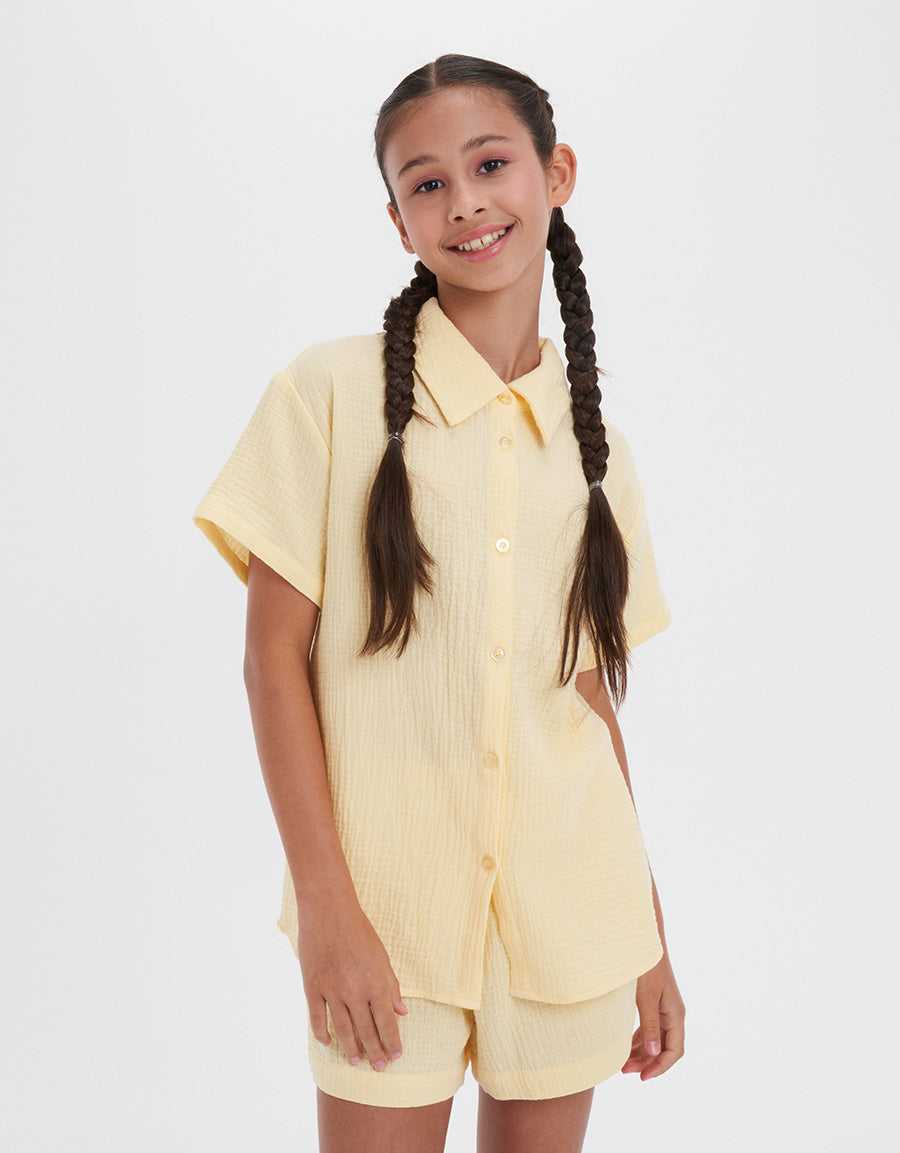 Cotton Short Sleeves Shirt