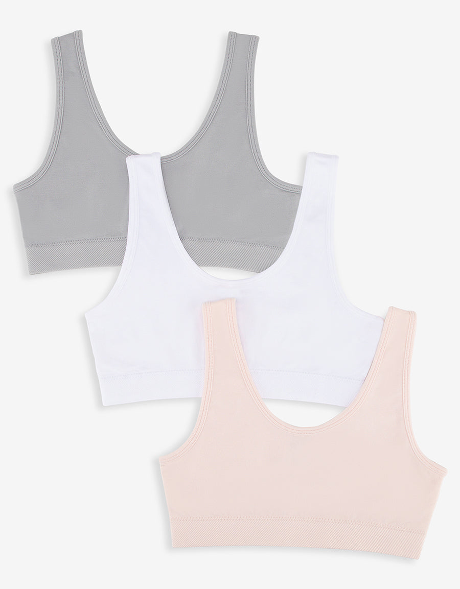 Seamless Non-Padded Croptops (Pack Of 3)