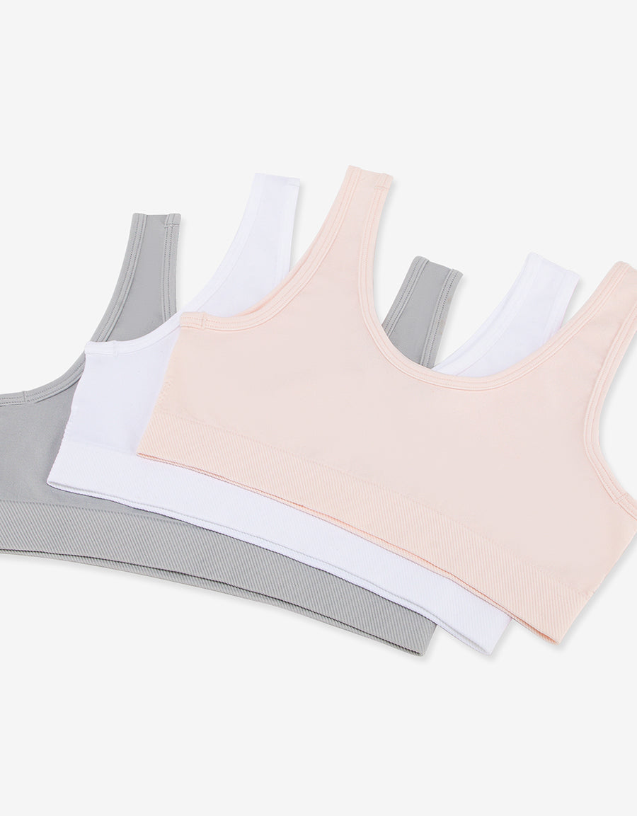 Seamless Non-Padded Croptops (Pack Of 3)