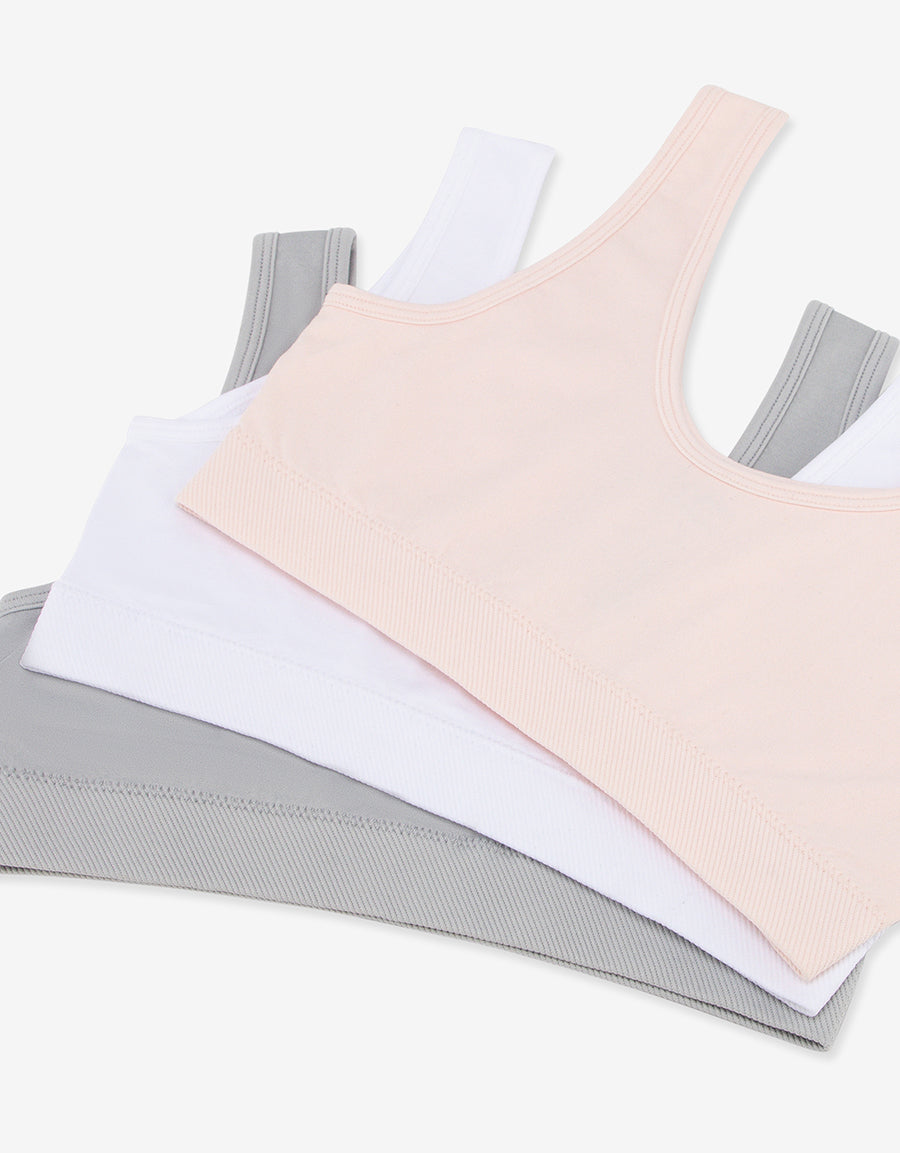 Seamless Non-Padded Croptops (Pack Of 3)