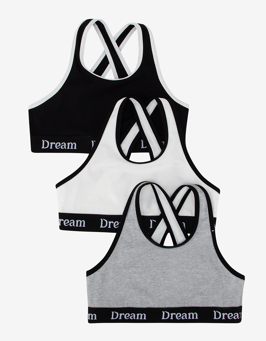 Padded Sports Bras (Pack Of 3)