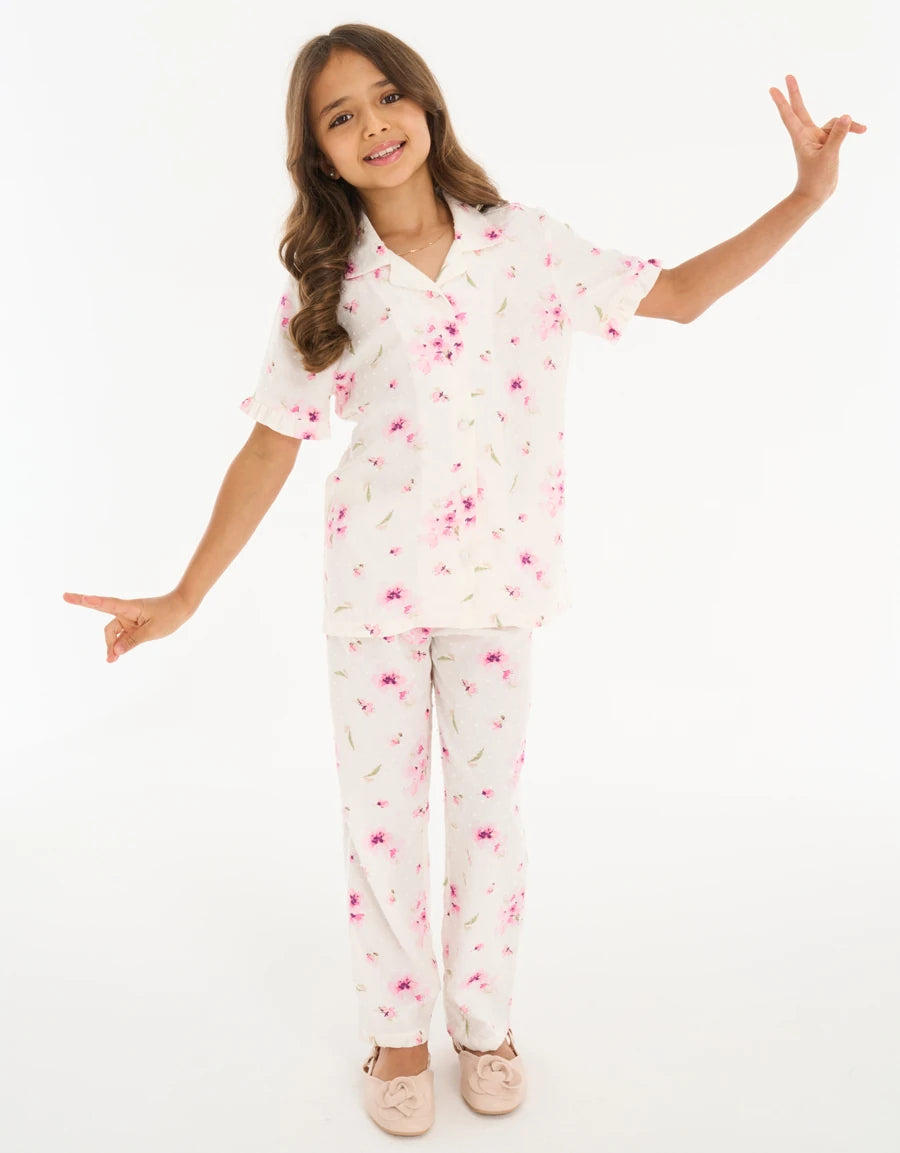 Floral Print Pajama Set