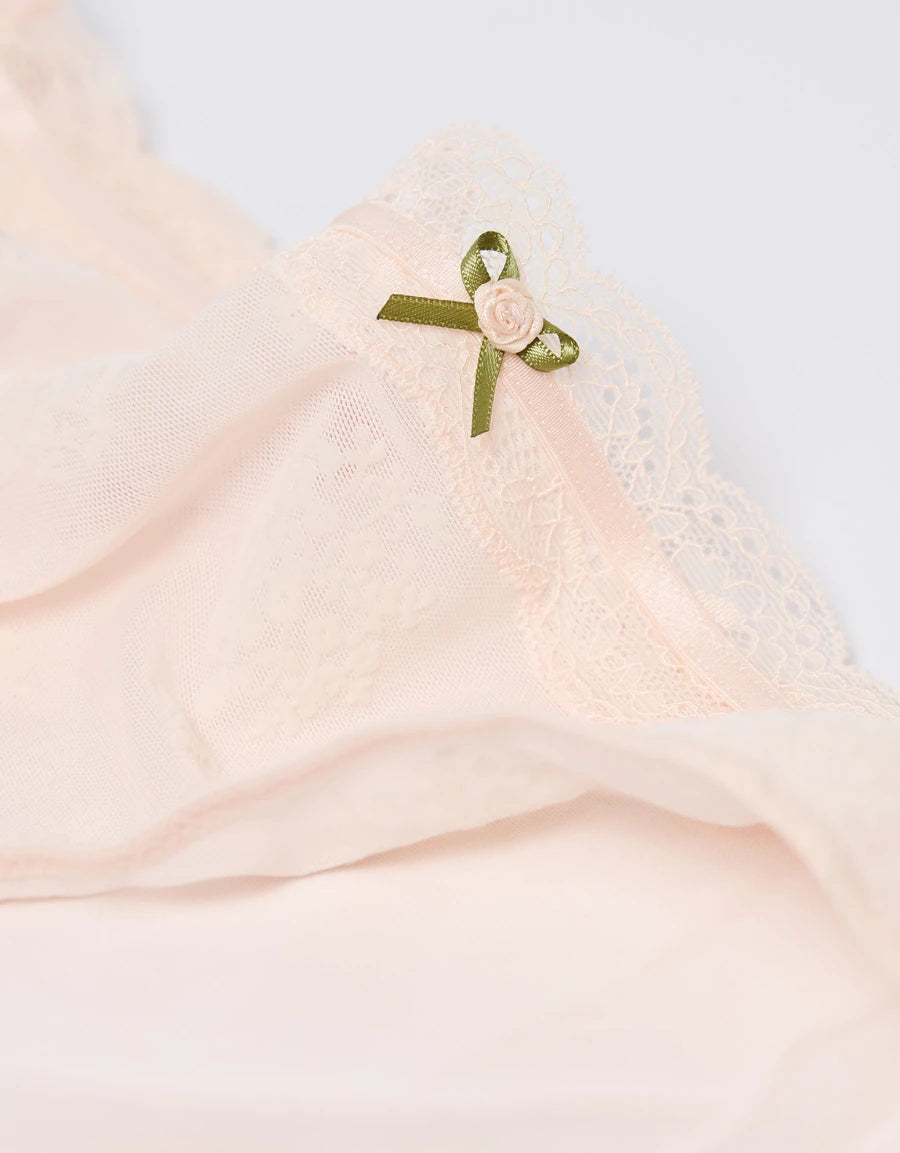 Lace-Trim Bridal Bikini Panty
