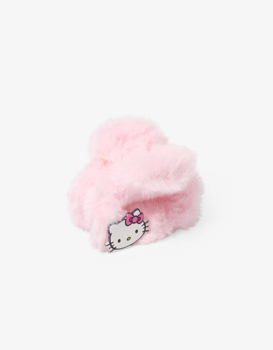 Hello Kitty Feather-Trim Claw Clip