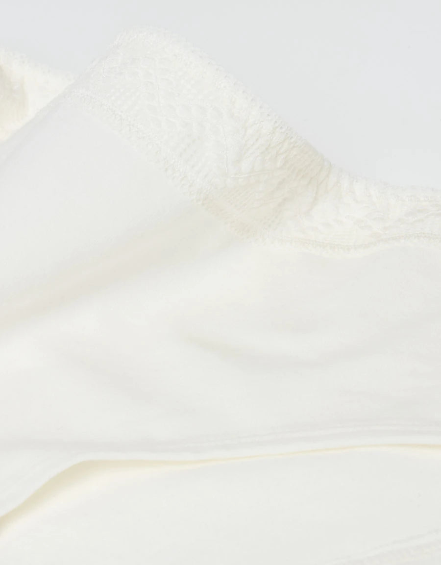 Lace-Trim Cotton Hipster Panty