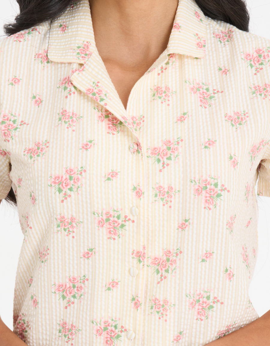 Floral Print Pajama Set