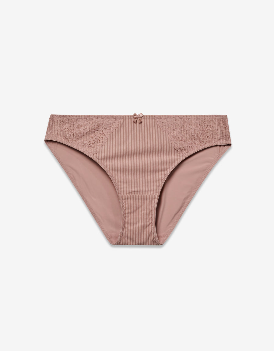 Lace Bikini Panty in Mocha