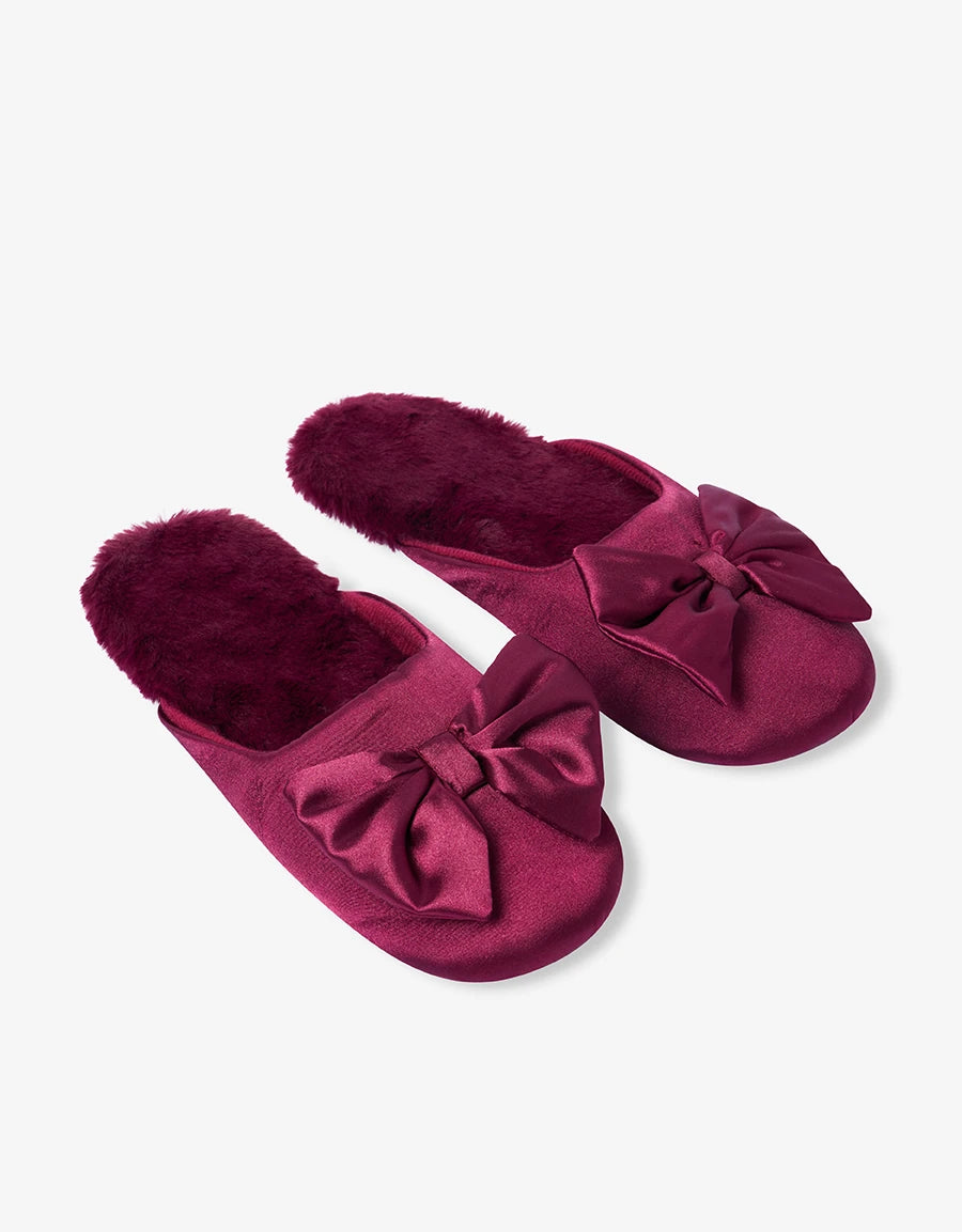 Satin Closed-Toe Slipper