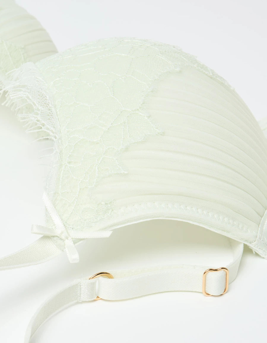 Lace Bridal Plunge Bra