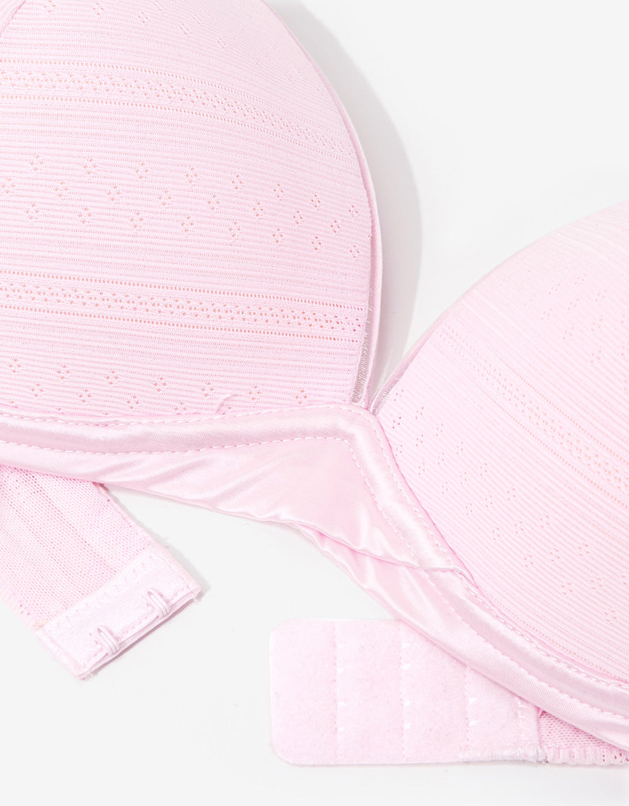 Pointelle Non Wired Plunge Bra