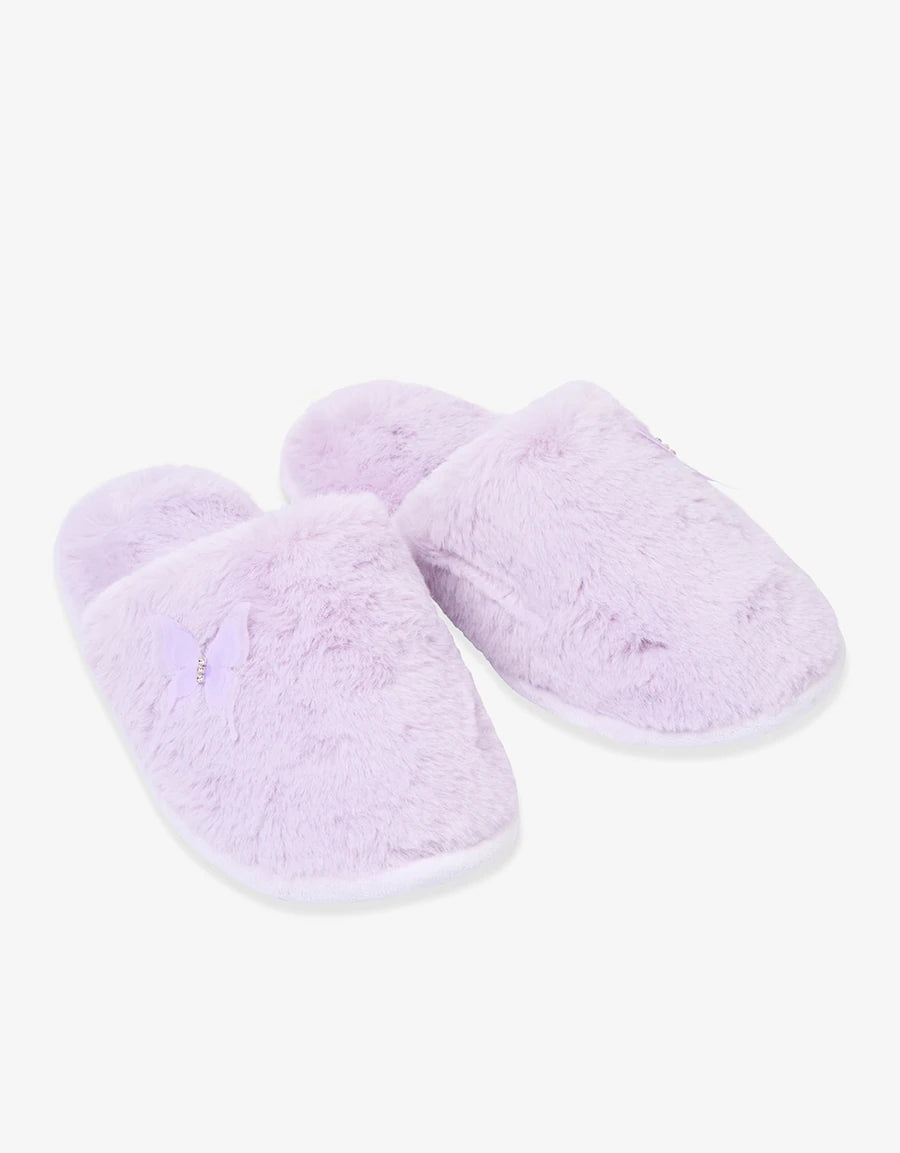 Closed-Toe Fur Slipper
