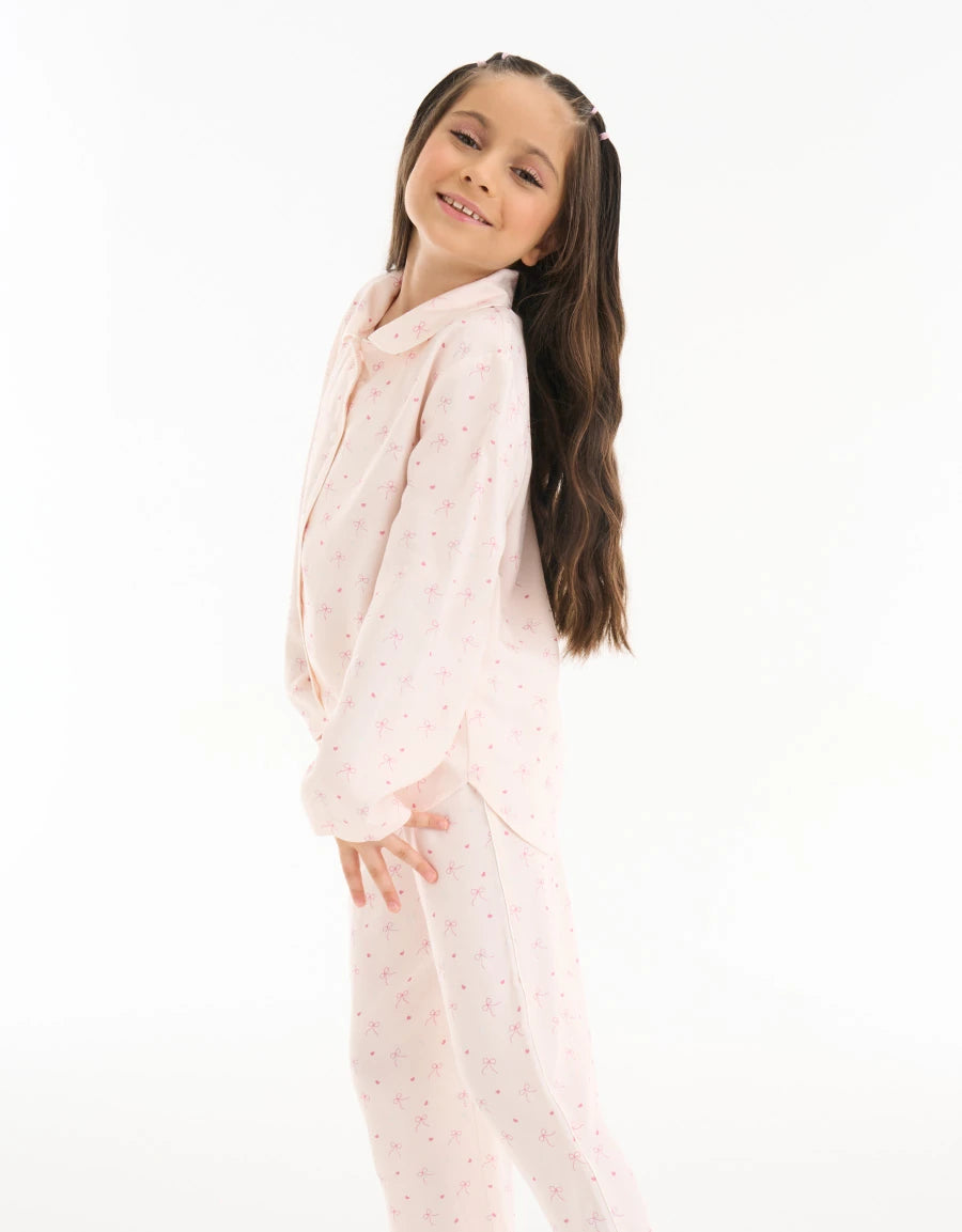 Heart Print Pajama Set