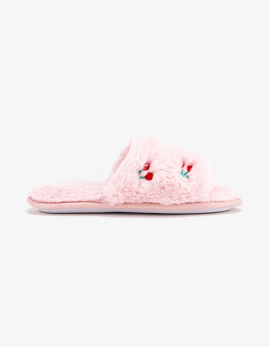 Embroidered Closed-Toe Slipper