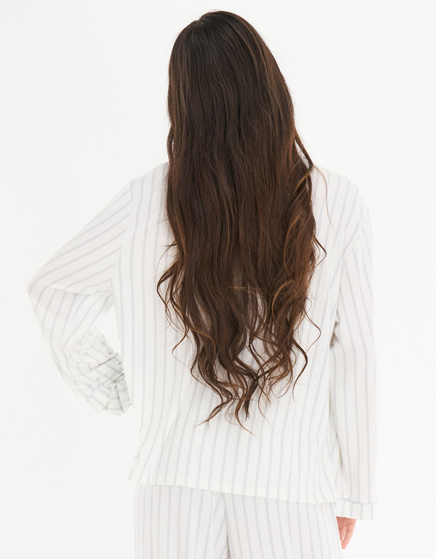 Striped Long Sleeve Pajama Set