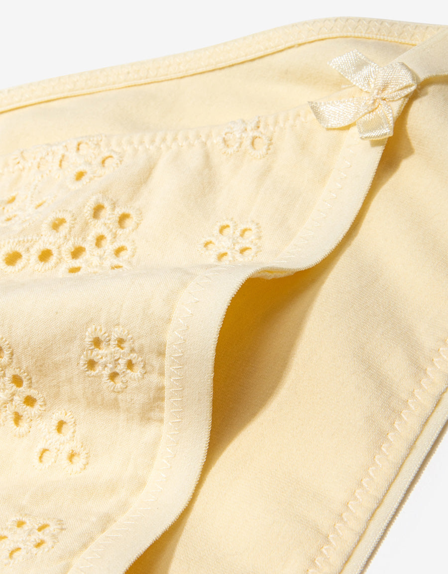 Cotton Tanga Panty in Light Yellow