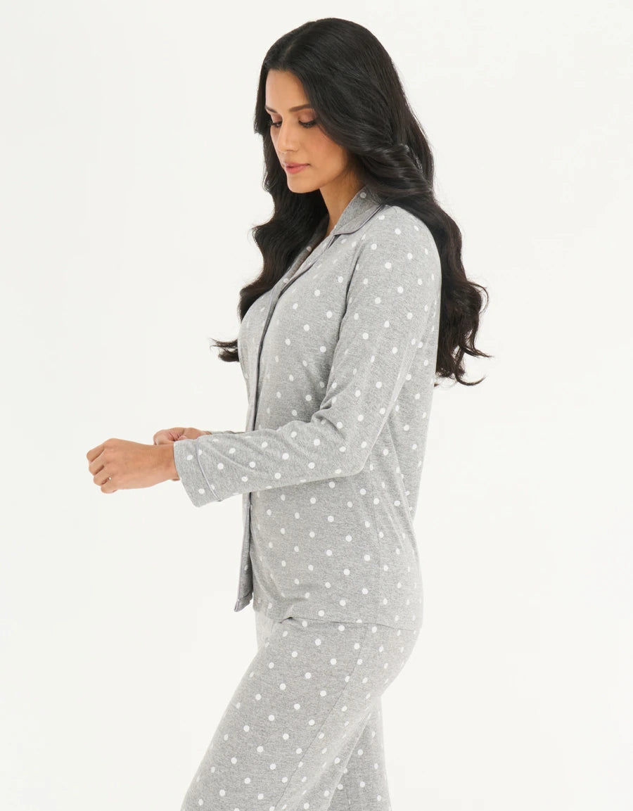 Polka Dot Print Pajama Set